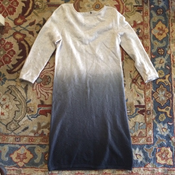 DONATED. Cashmere ombré sweater dress