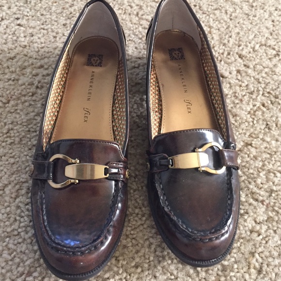 Anne Klein brown loafers
