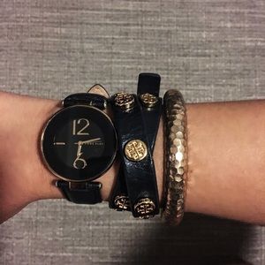 Tory Burch Double Wrap Logo Bracelet