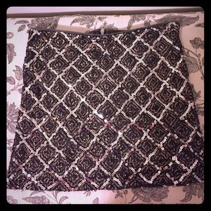 Sparkly mini skirt!