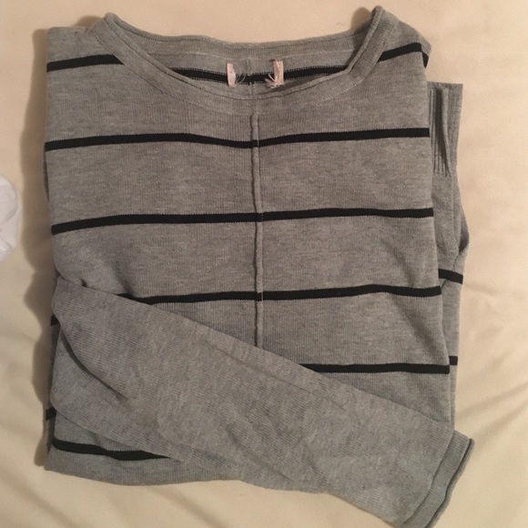 Black & Grey Striped Sweater