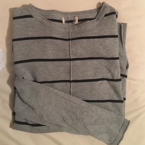 Black & Grey Striped Sweater