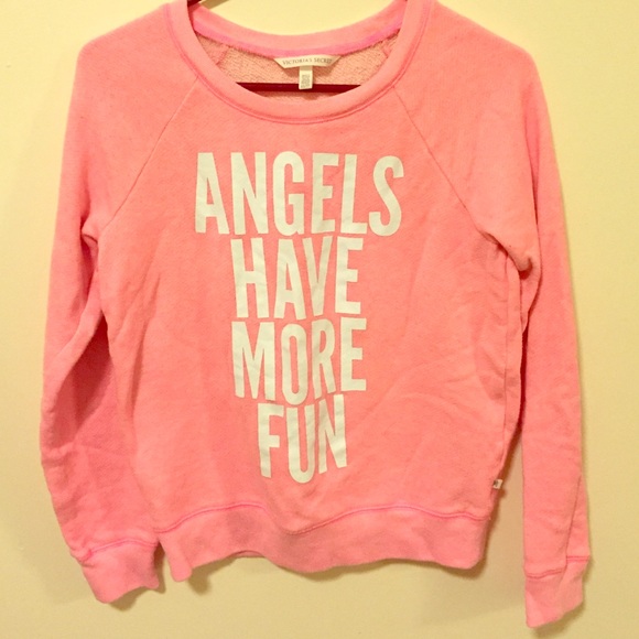 Pink crew neck sweatshirt
