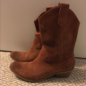 BCBG suede booties