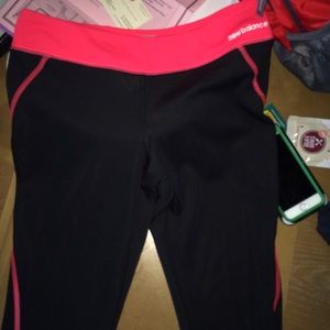New Balance Athletic Capris- pink and black size M