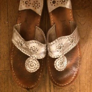 Silver Jack Rogers Sandals