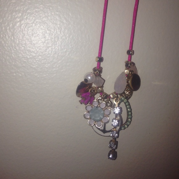 pink necklace