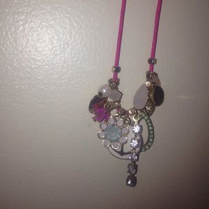 pink necklace