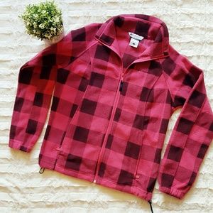 Columbia Plaid Fleece Jacket