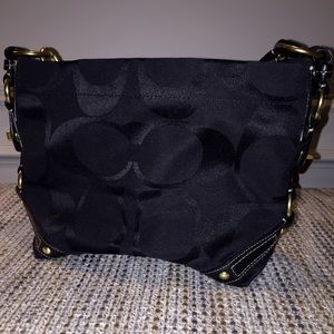 Coach large C pattern shoulder bag