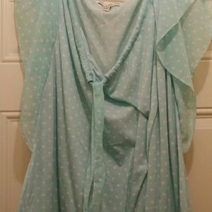 Ladies light blue blouse