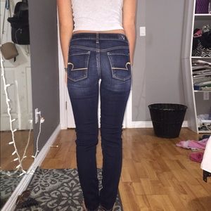 American eagle dark jeans