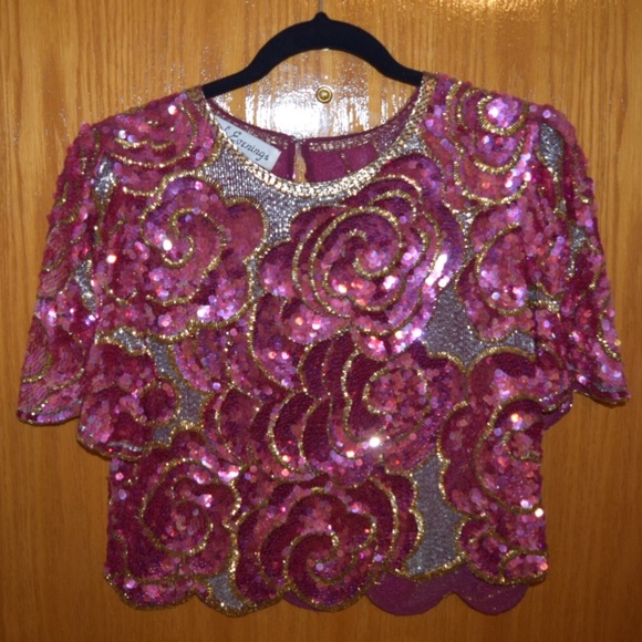 Vintage sequin top