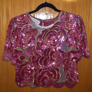 Vintage sequin top