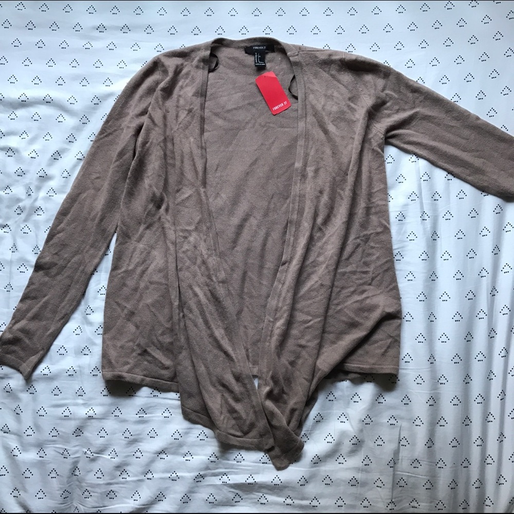 NWT Taupe Cardigan