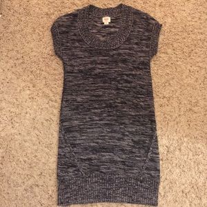 Gray mini sweater dress