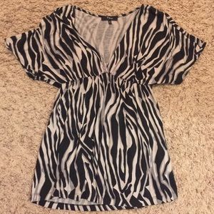 Express Animal Print Tunic Top