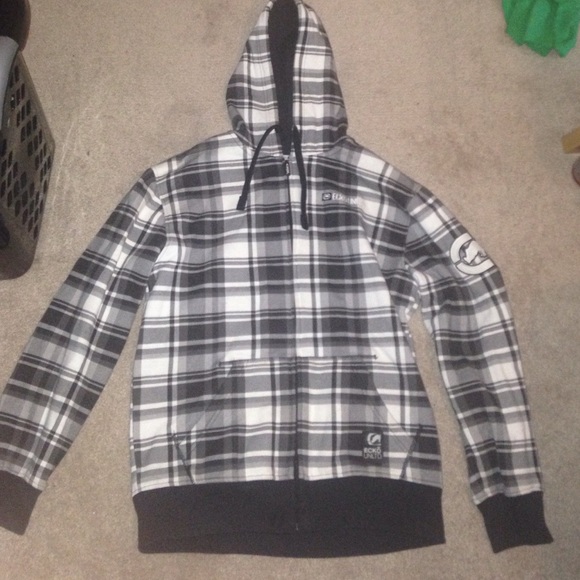 MENS Plaid Ecko Hoodie