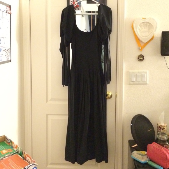 Betsey Johnson's Really Long Black Corset Dress