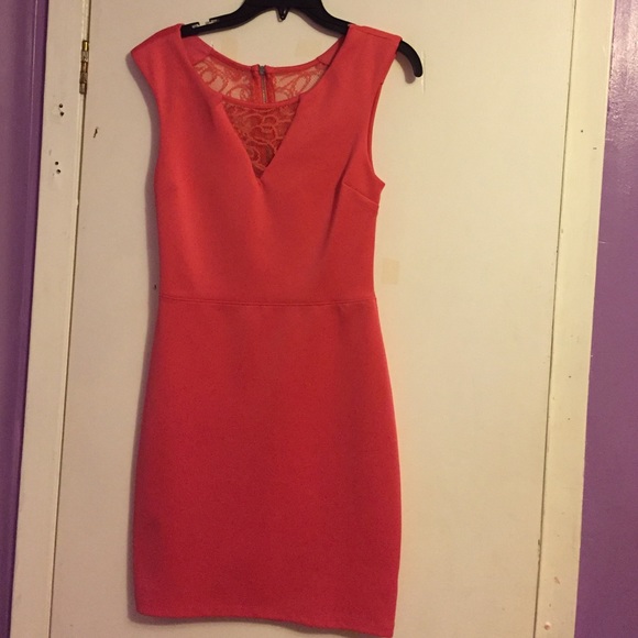 Tight dress with lace and zipper back - Picture 1 of 2