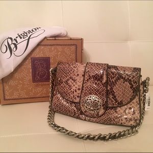 NWT Brighton Snakeskin Handbag