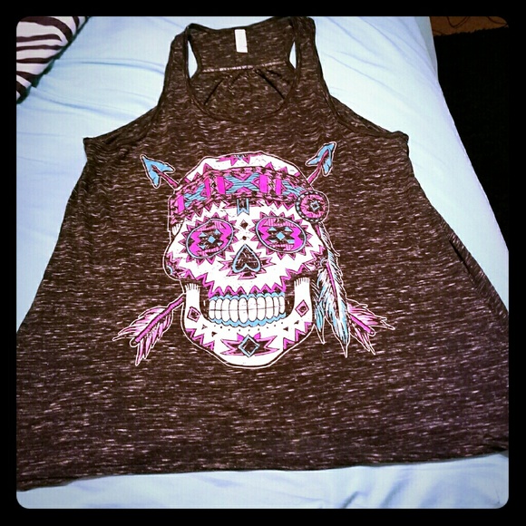 Aztec Skull Tank
