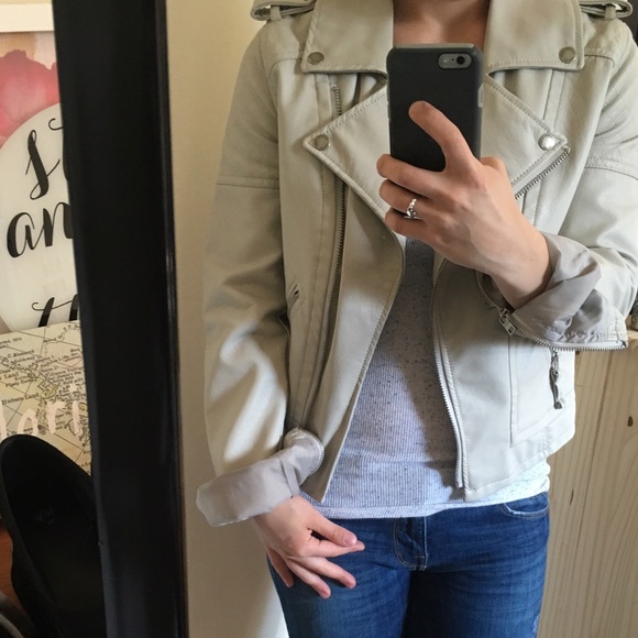 American Eagle Faux leather moto jacket