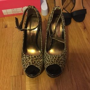 Cathy Jean Leopard Wedges