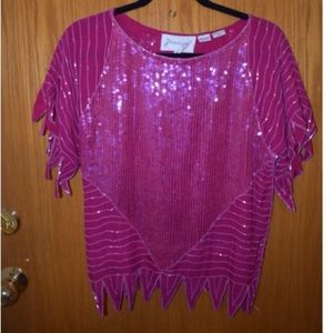 Vintage beaded top