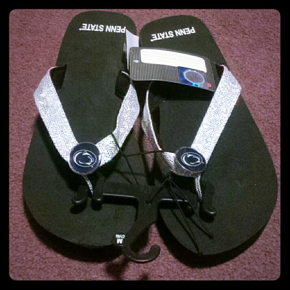 Penn STATE sparkle flip flops