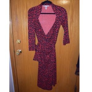 DVF kiss wrap dress