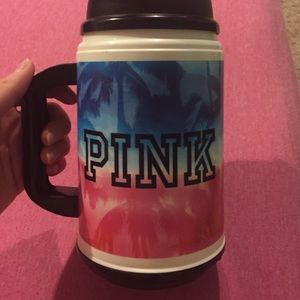 Pink chug mug + makeup bag bundle