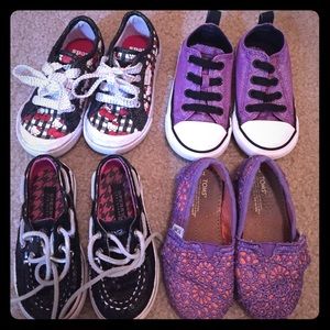 Toddler  sz6 pair of sperry,toms,keds, converse