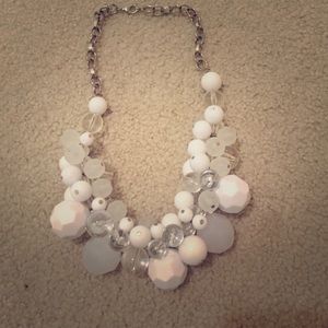 White chunky necklace