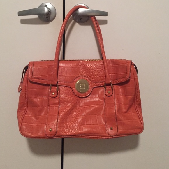 LC Orange Snake Bag