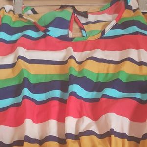 Very cute peaches and cream multicolor dress