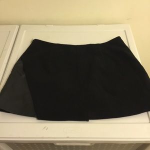 Black leather skirt