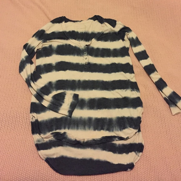 Tie die striped shirt from free people