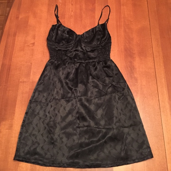 Billabong Bustier Style Black Dress