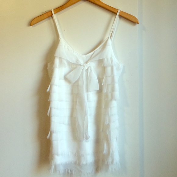 Summer tank top! White Greylin spaghetti strap