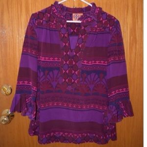 Tory Burch silk pattern tunic