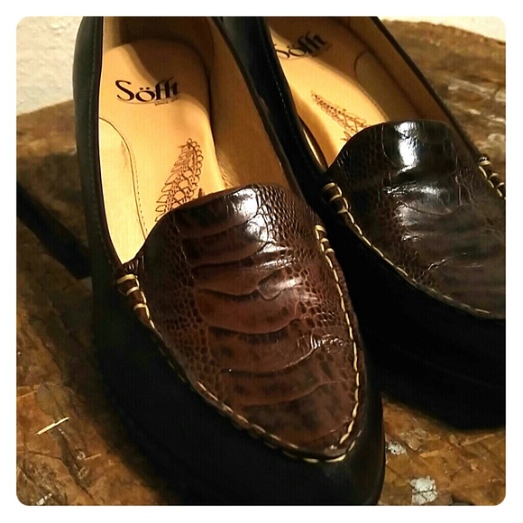 Sofft Dark Brown pumps mid heel leather