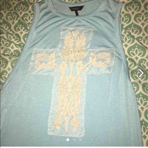 Cross Blue Tank