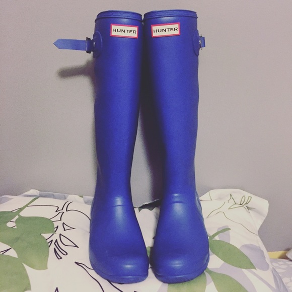 Hunter Shoes - 💦SALE💦Tall Authentic Blue Hunter Rain Boot