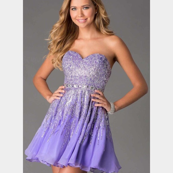 Sherri Hill Dresses & Skirts - Sherri Hill Sequin Short Strapless Dress.