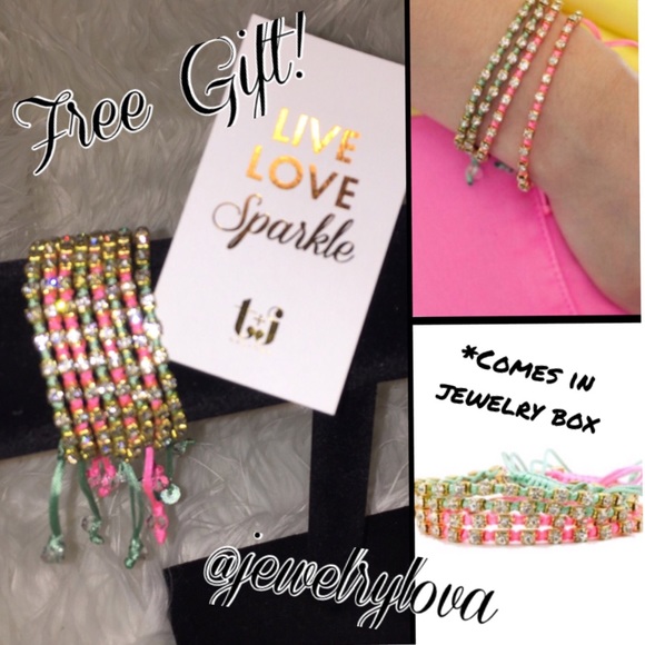 Set of Rhinestone Friendship Bracelets