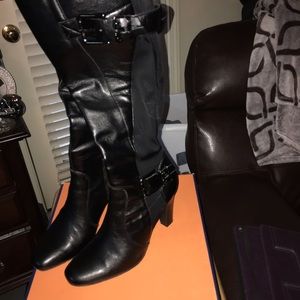 Black Knee High Boots