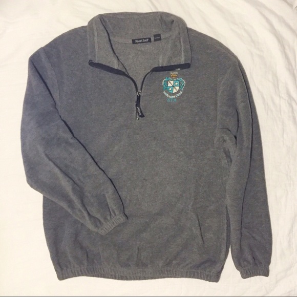 FINAL SALE ZTA Pull Over Quarter Zip Jacket