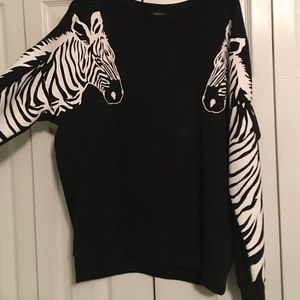 Forever 21 *Zebra* Crewneck