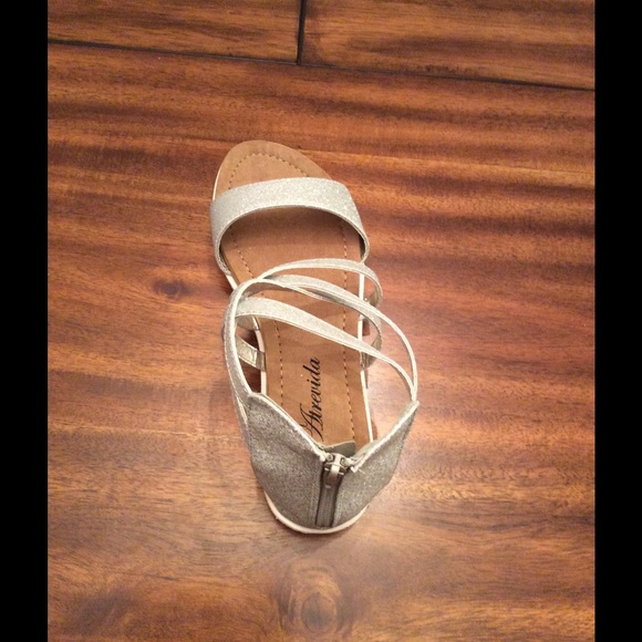 Silver Strappy Sandals - Picture 3 of 4